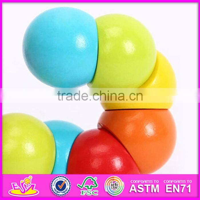 2016 new fashion funny children wooden diy puzzle toy W03B029