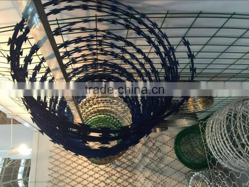 Armenia salable PVC coating guard against theft razor barbed wire razor wire