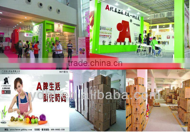 Green fresh pattern color knife with green handle