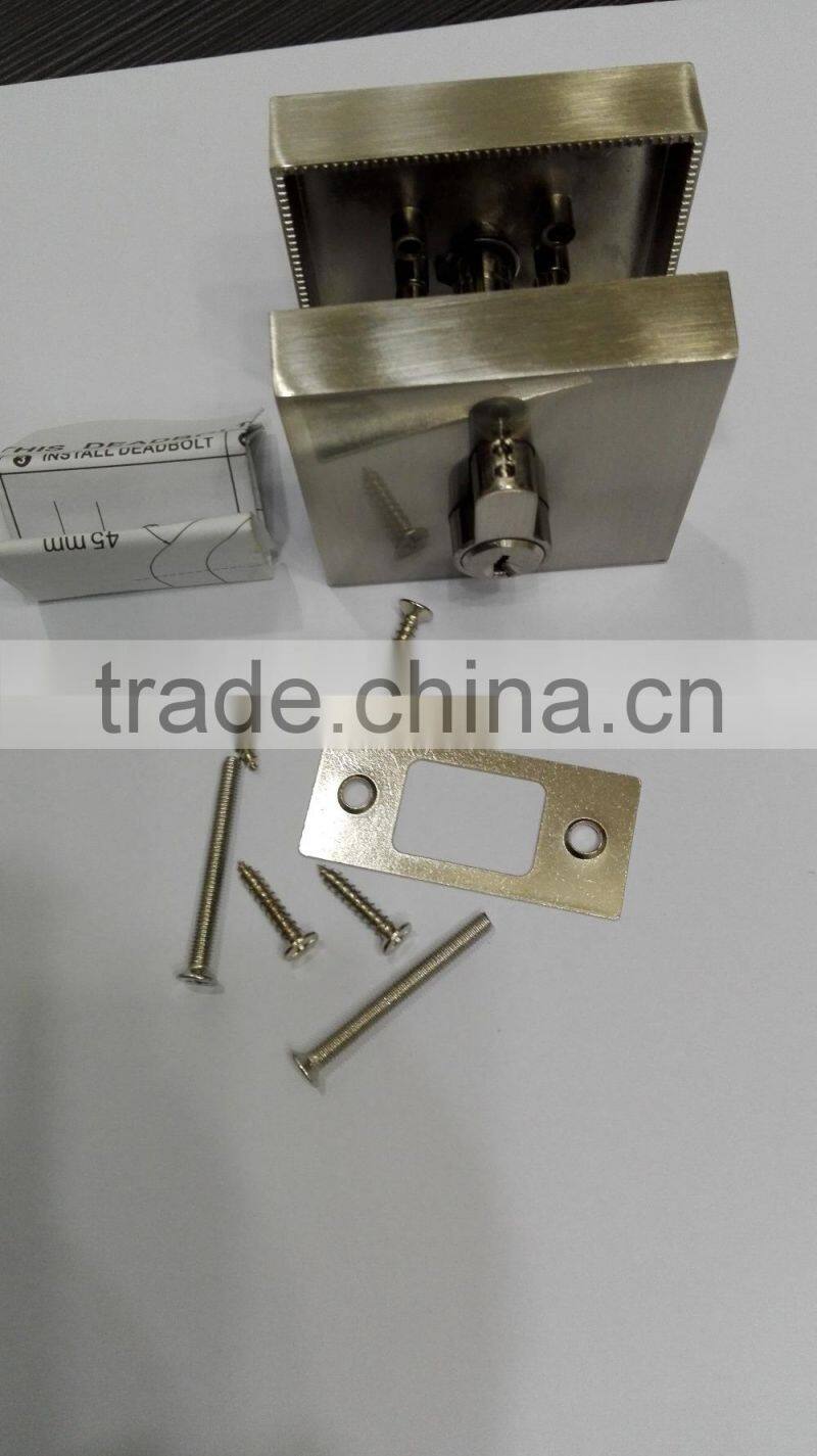 high quality good price stainless steel entry privacy passage square deadbolt lock