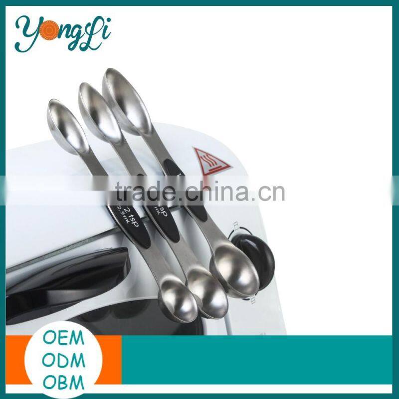 5pc Double Sided Stainless Steel Magnetic Measuring Spoon