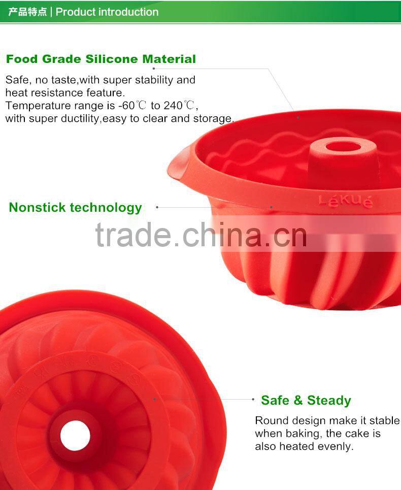 Heat Resistant round Shape Silicone Cake Mold