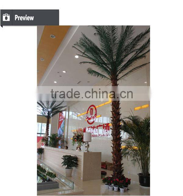 Outdoor and indoor artificial evergreen decorative metal date palm tree