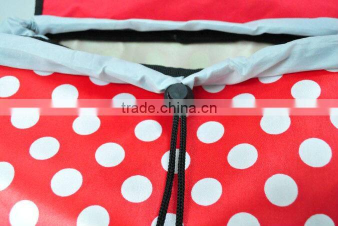 shopping trolley with detachable trolley and Dot Satin bag ,strong metal shelf trolley