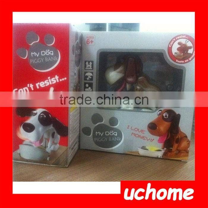 UCHOME Hot selling Toys Funny Dog Money Bank Electic Eating Coins Dogs Boxes Piggy Bank for sale