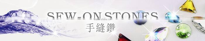 Trimming round shape crystal sew acrylic stones rhinestones and glass stones