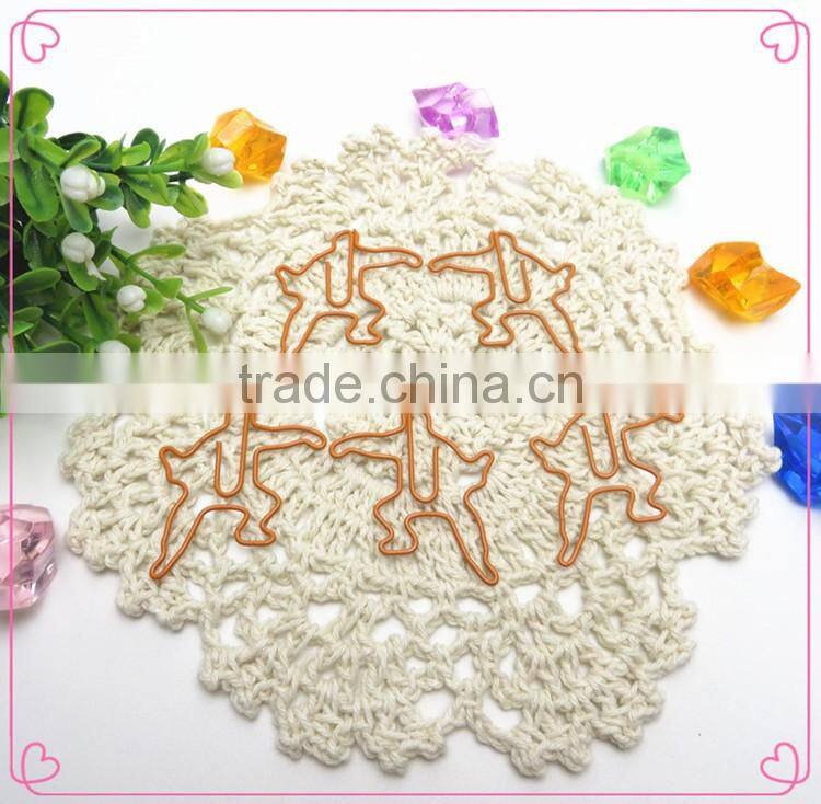 Office stationery human shaped paper clip metal wire clip gifts