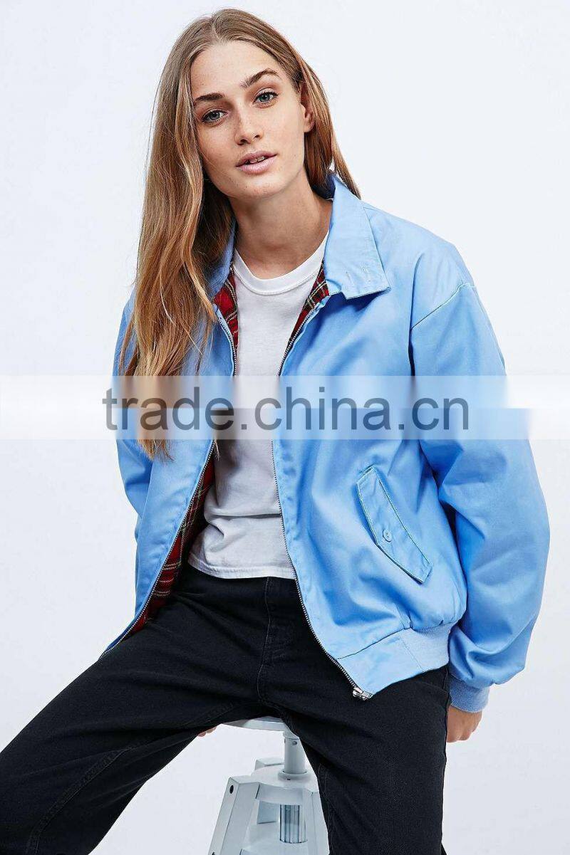 Urban Renewal Harrington Royal Blue Varsity Surplus Winter Hot Women Jacket