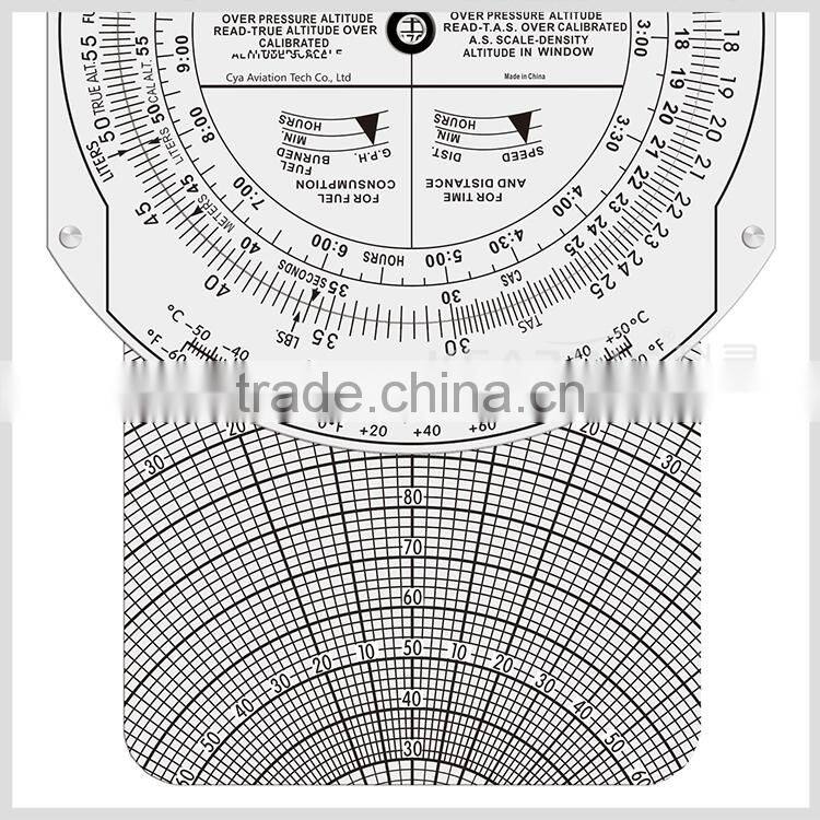 CYA Brand metal E6b flight computer Solid Aluminum Micro Flight Computer for Air Force#E6B-M