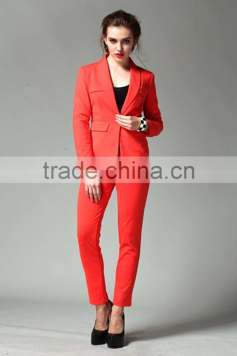 2014 Fashion Suit Jacket,Tall Waist Trousers,Ladies Leisure Suit