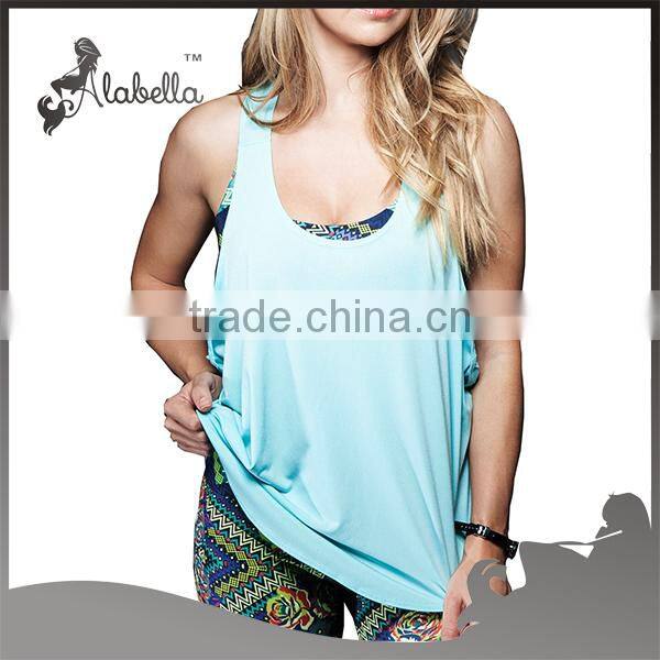 Hot girl sexy racer back stringer tank top