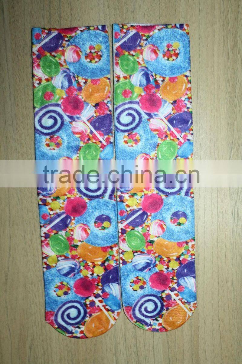 cartoon tube sock customized print socks sublimation ankle socks