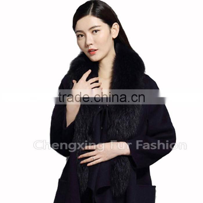 Collar-R3A Luxury Women Fashion Scarf Real Raccoon Fur Scarf/ Fur Collar