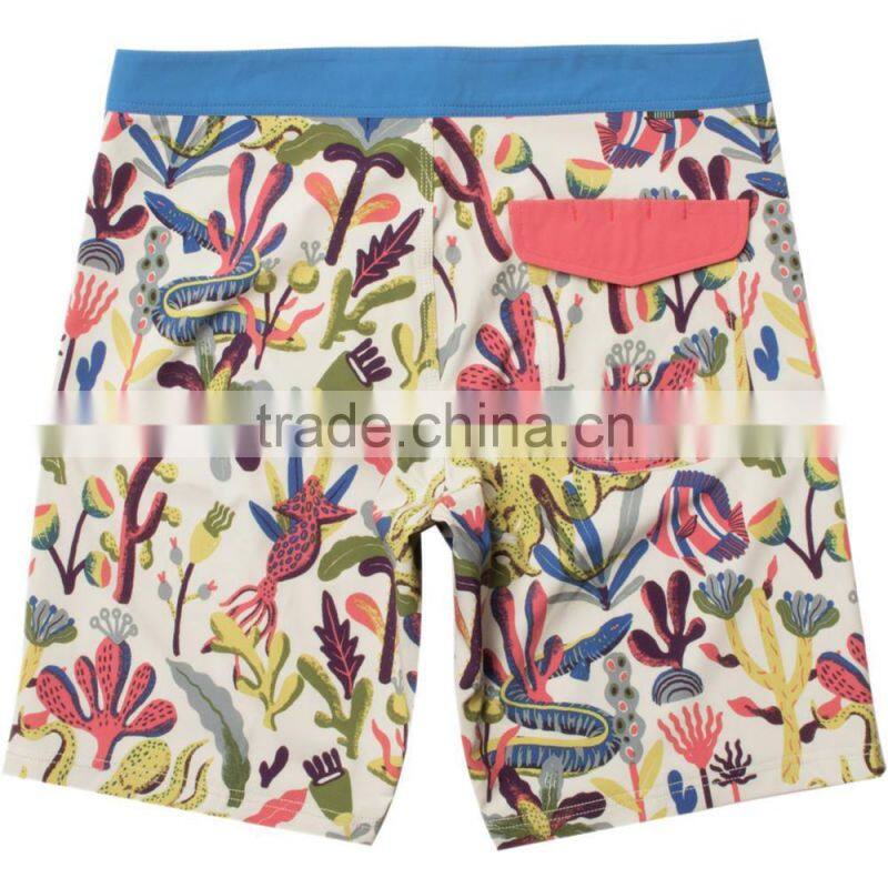 Hot New Summer Mens Surfing Diving Shorts Eco-Friendly Fabric Quick-Drying Active Short Recycled Polyester Spandex Stretchy Mate