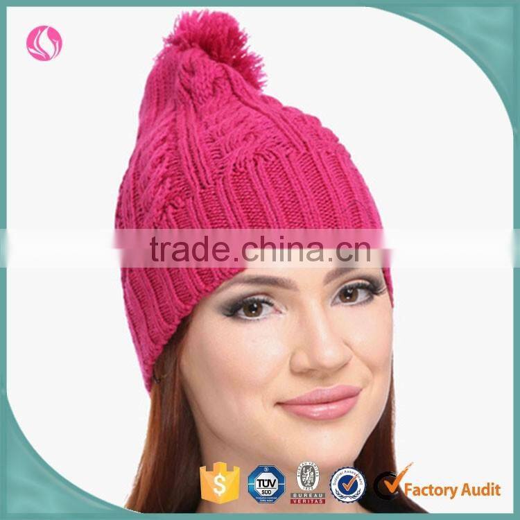 2017 Winter Ladies Fashion Clothing Winter Beanies Knitted Custom Beanie Hat