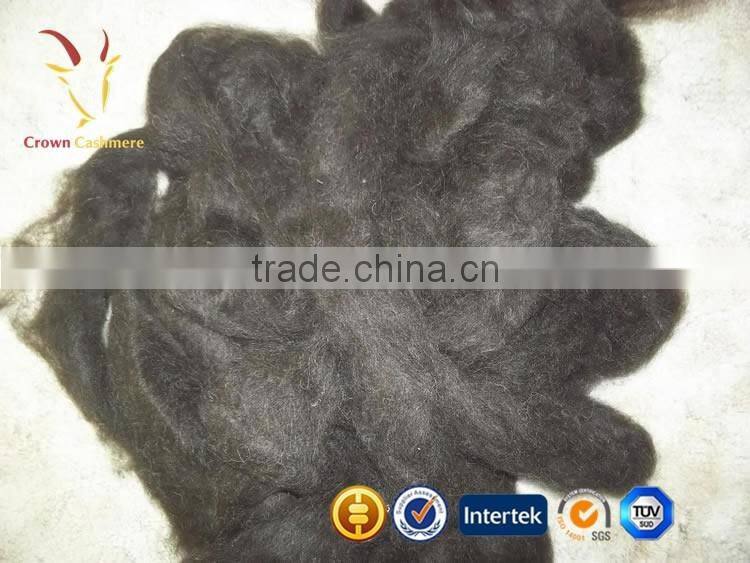Grey Pure Mongolian Dehaired Raw Cashmere Wool Fiber