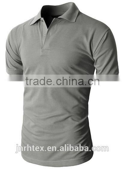 Trade assurance 100 cotton fabric custom men plain polo shirt import