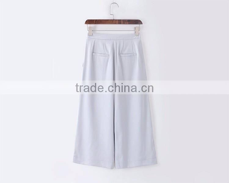 custom long loose culottes pants, hot culottes shorts for girls, women plain fashion pants culottes