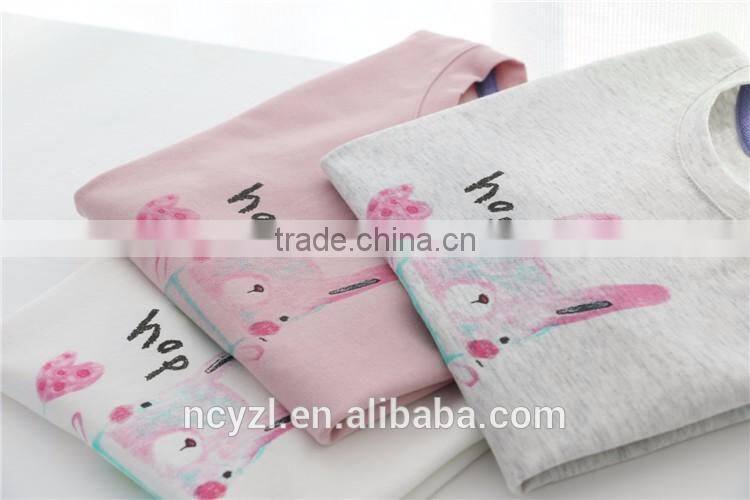 2016 custom wholesale 100% cotton cute style children/baby t shirt