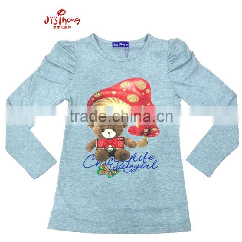 2015 Fashion Long Sleeve Print T Shirt