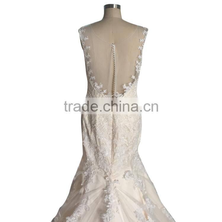 China OEM Long Wedding Dress/Tulle Wedding Gown