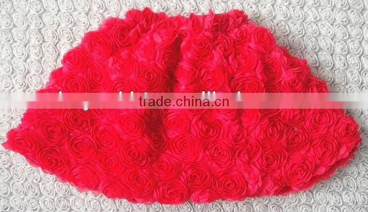 2014New Arrival!Baby Girls Rose flower Skirts Baby Cloth Girls Christmas Wear Party Dance Dress Girls Cheap Cotton Skirts