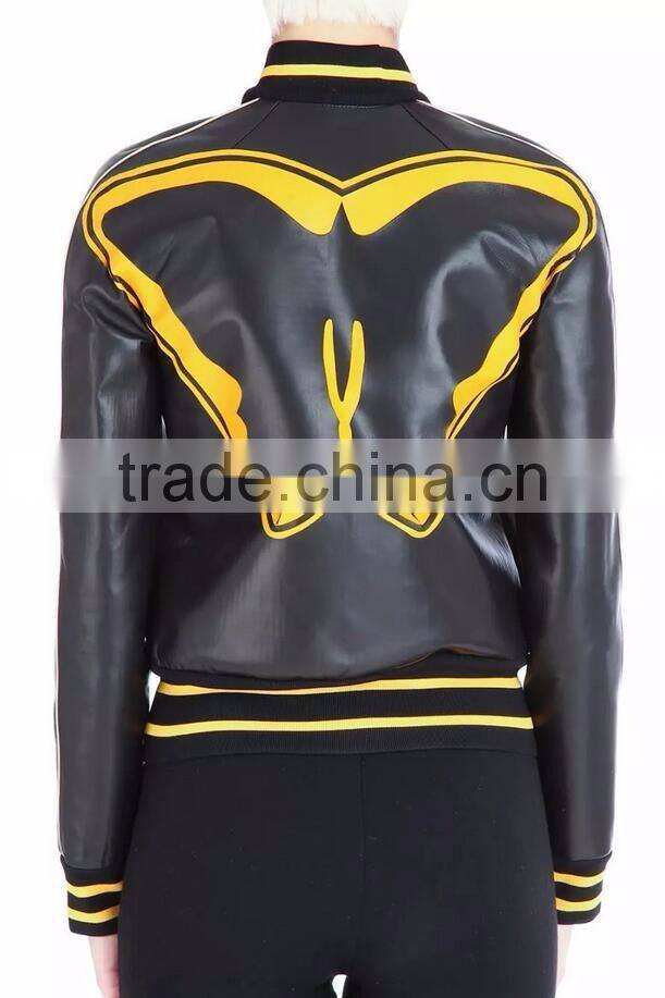 Runwaylover EY1069C Women Sexy PU Jacket Faux Leather Jacket