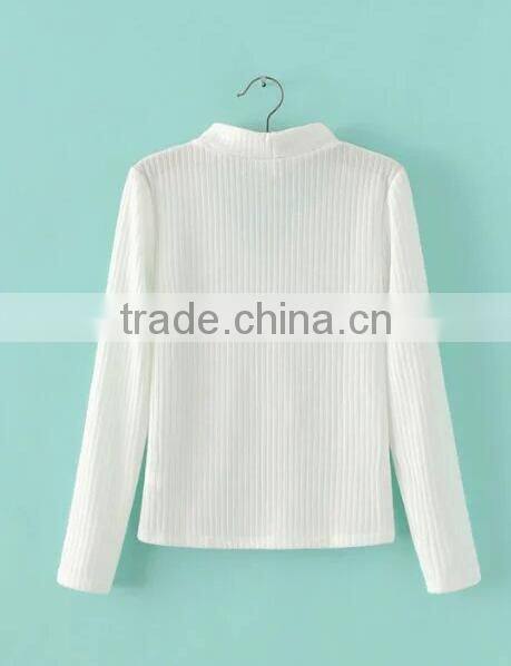 Runwaylover EY2350B Sexy Deep V-Neck Ladies Fashion Halter Tight T-Shirts