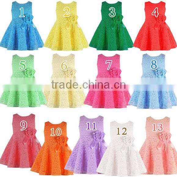 Ages 2-16years long sleeve lace dress tutu dress princess dress with bow 2016