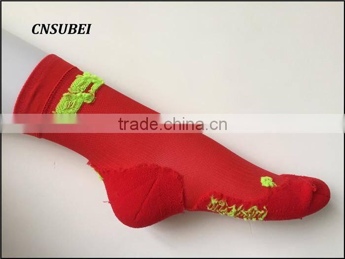 Colored ankle high 18-20 mm/hg compression hiking running biking socks