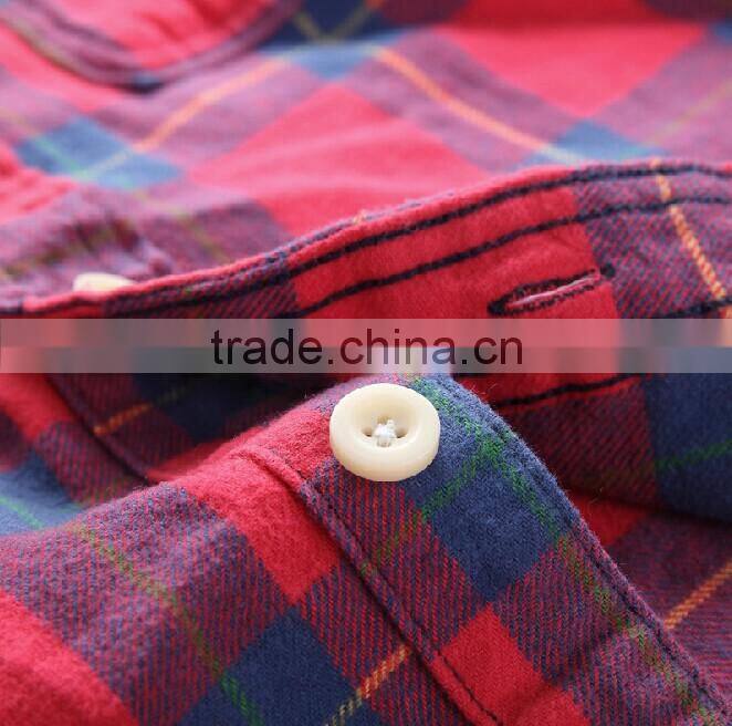 2017 men's new fashion design flannel casual shirt