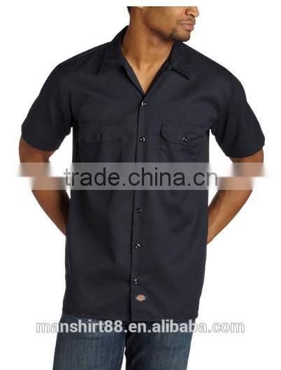 Mens Short Sleeve Formal Work Shirt