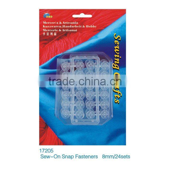 D&D Plastic Sew-On Snap Fasteners(17205)