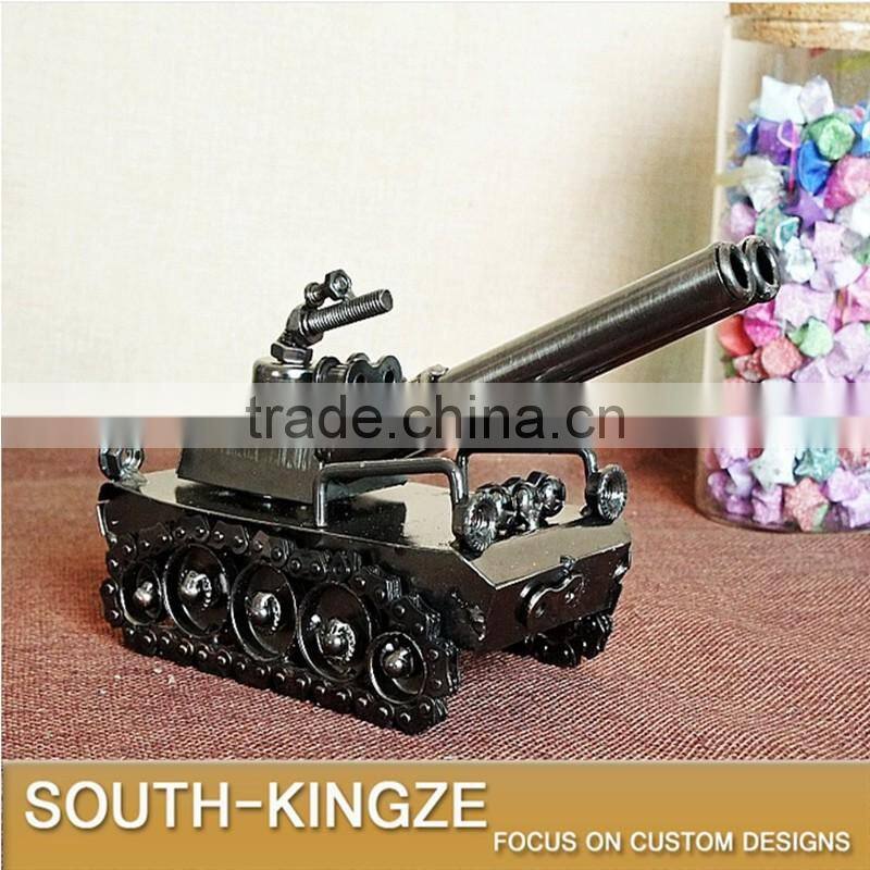 Retro Style Mini Tank Iron Metal Model