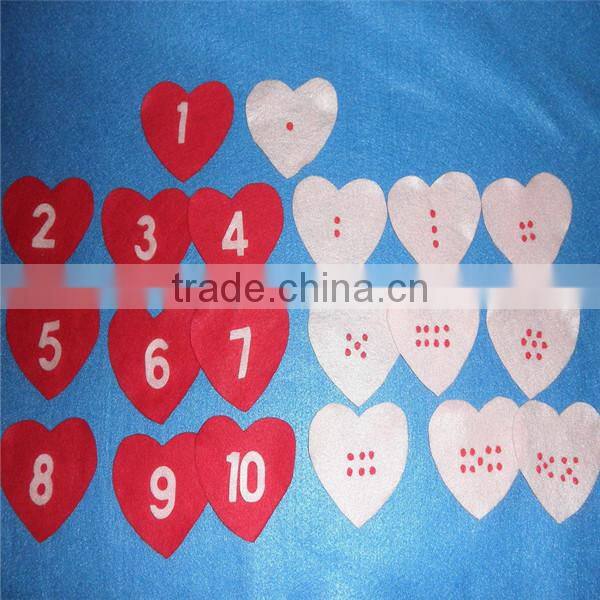 Heart Number Match Felt Board Felt Set Valentines Save The Date