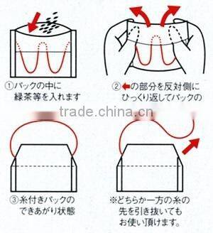Disposable tea bag string tea bag made in Japan wholesale