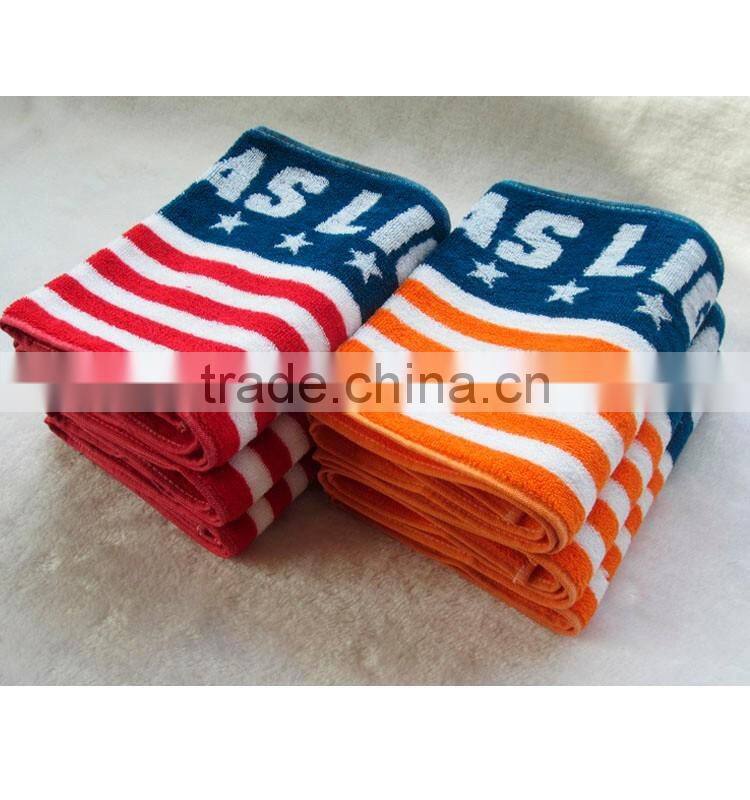 100% Cotton Unisex Adult Quick Dry Custom Sport Towels GYM Towel With Logo