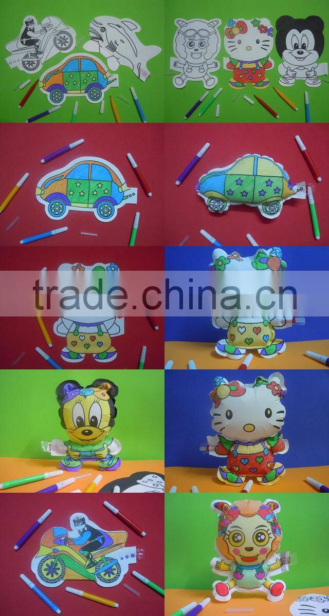 DIY Hand-printed balloon kid toy party cartoon balloon