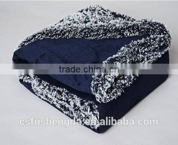 Fancy Hand made Knit Crochet Baby plush Blanket throw