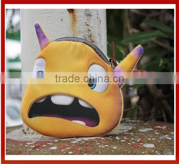 New Design Animal Face Print Wallets Custom Ladies Printed Animal Face Handbag Animal Shaped Handbag