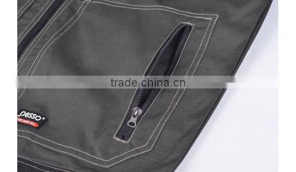 PESSO RIPSTOP 100% cotton chaki workwear bibpants