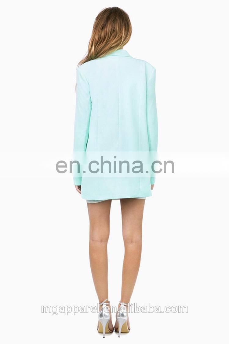 latest design shoulder pads included oversize fit blazer for women