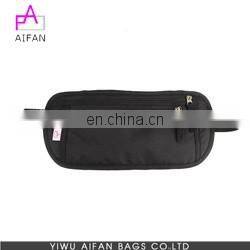 Skin Color Nylon Travel Zipper Hidden Passport Rfid Lady Money Belt