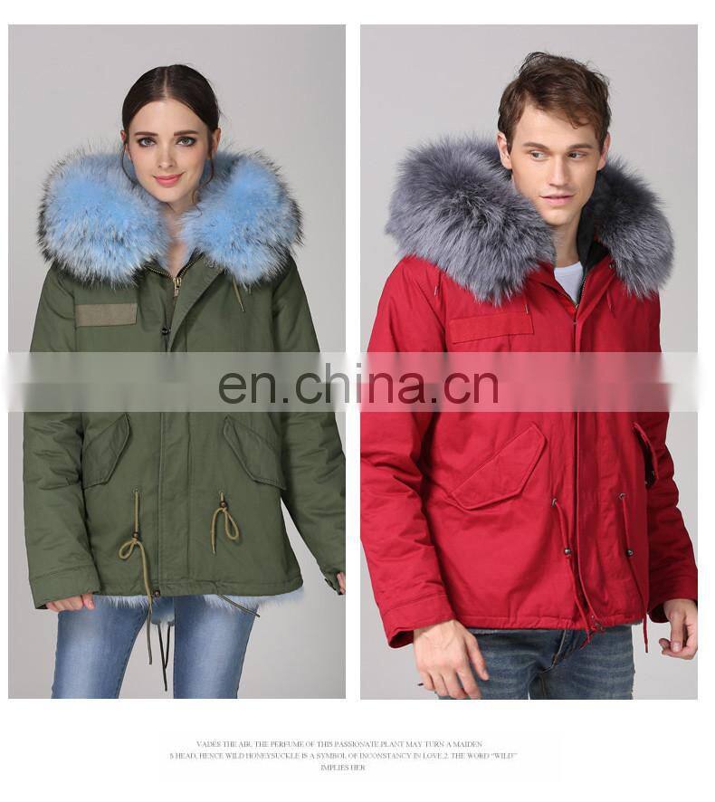 2017 Fur Lover Pakra Fashion Style For Couple Trench Coat De Los Hombres
