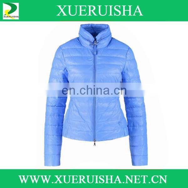 hot womens light weight goose down coat in fashion style