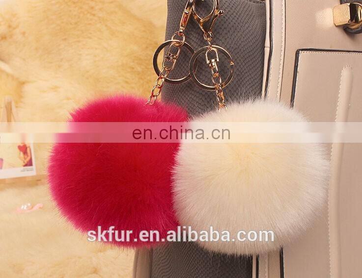 Low price faux or fake fur bag charm