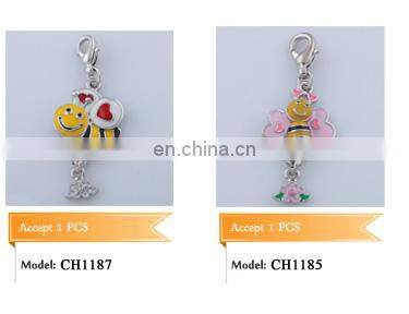 Round Metal Tag with Engraved I Love You Sign Language Symbol, Wholesale Sign Language Charm