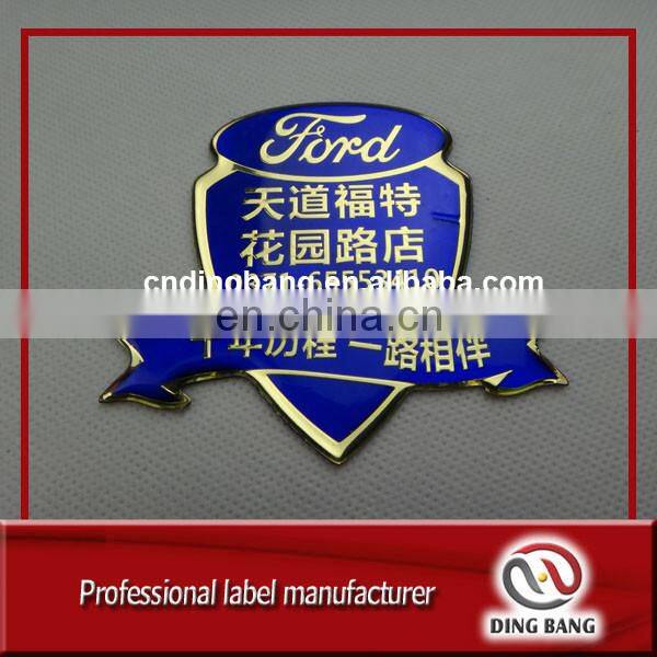 Wholesale OEM High Grade Self Adhesive Use Promotion Cheap Custom Printed And Embossed Brand Aluminum Metal Label