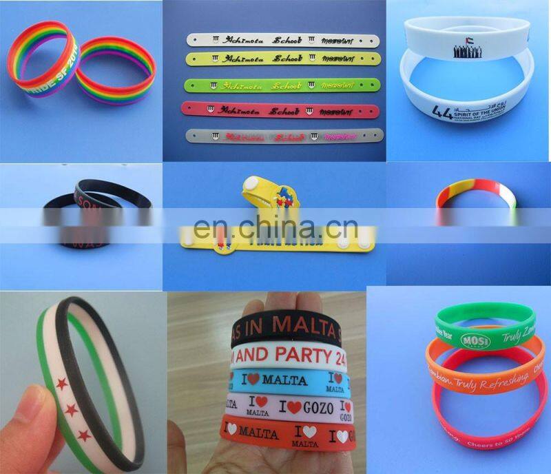 LGBT Gay Lesbian Pride Rainbow Silicone Bracelet Wristband 210x 24 mm