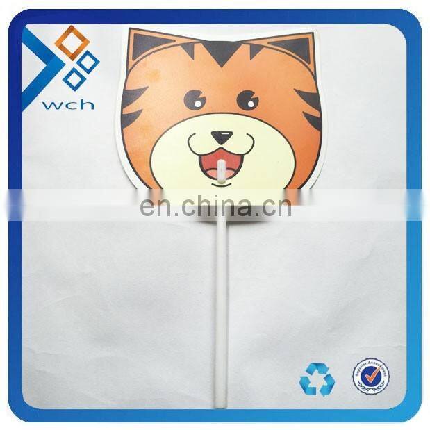 Plastic Fan/plastic advertising fan/ handle plastic fan